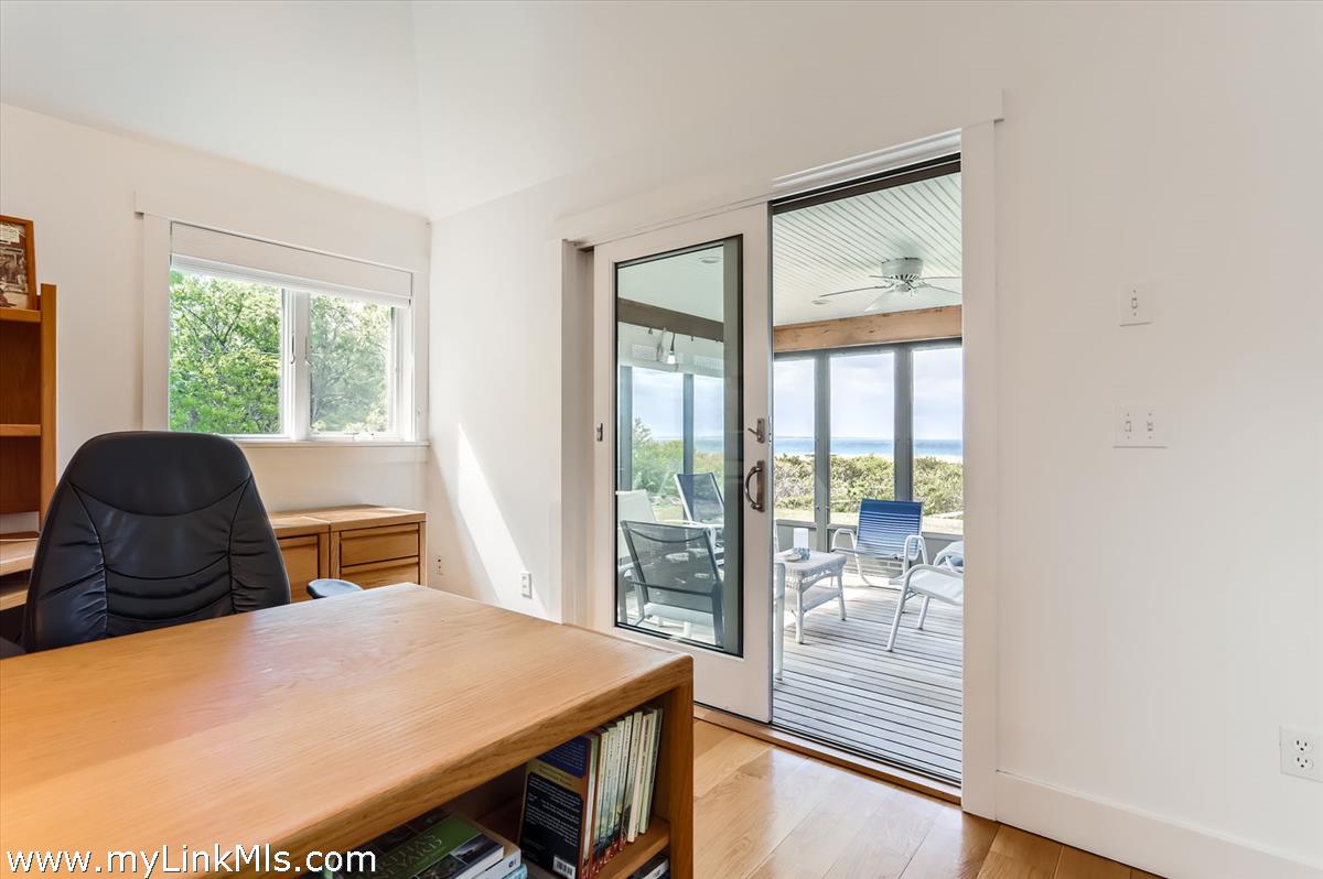 370 Lighthouse Road Aquinnah, MA 02535 - Photo 24 of 56 view from office to porch