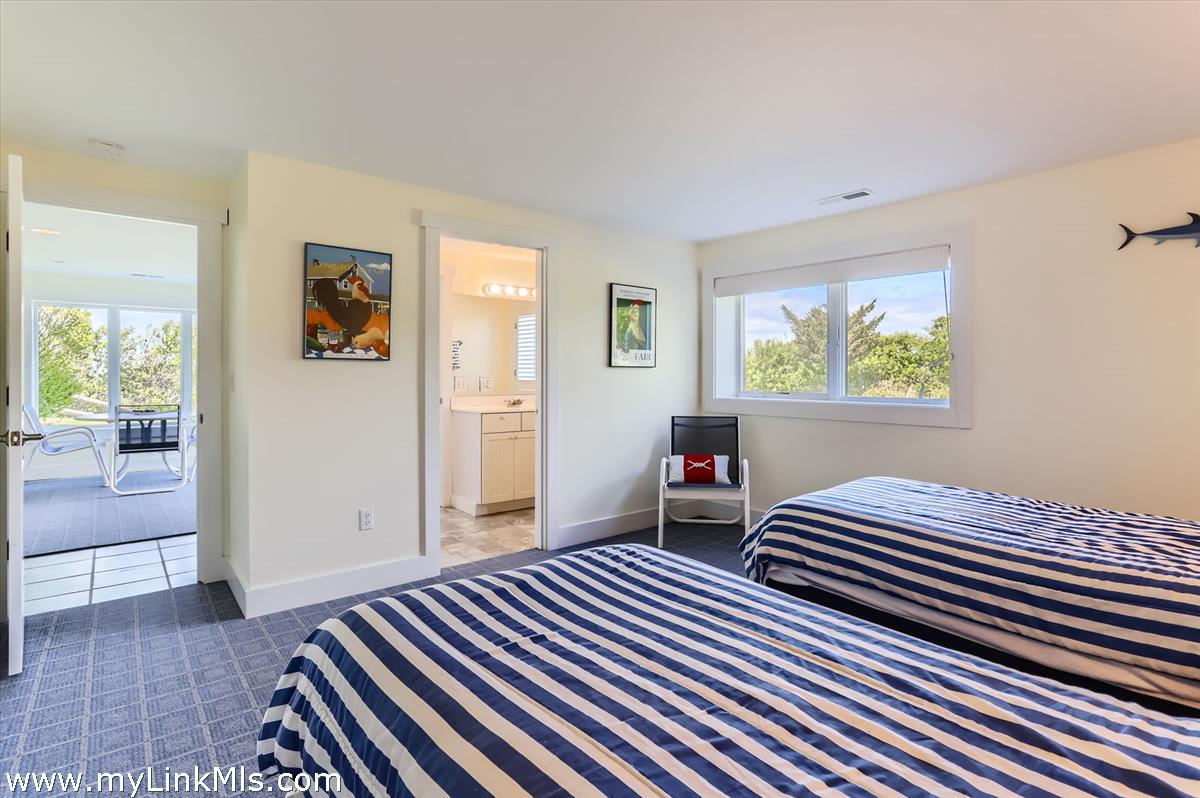 370 Lighthouse Road Aquinnah, MA 02535 - Photo 39 of 56 lower level bedroom with full bath