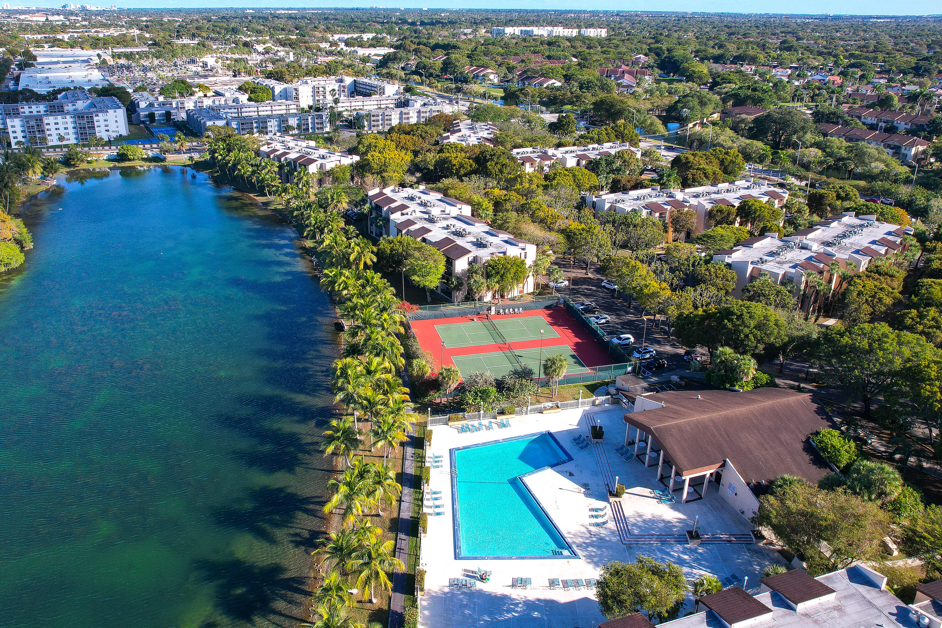 14221 Southwest 88th Street, Unit 303C Miami, FL 33186 - Photo 18 of 29 an aerial view of residential houses with outdoor space