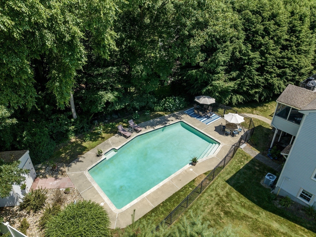 16 Jasmine Road Medway, MA 02053 - Photo 36 of 41 an aerial view of a backyard