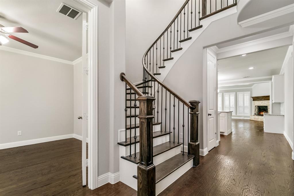2936 Prescott The Colony, TX 75056 - Photo 4 of 28 a view of entryway and hall with wooden floor