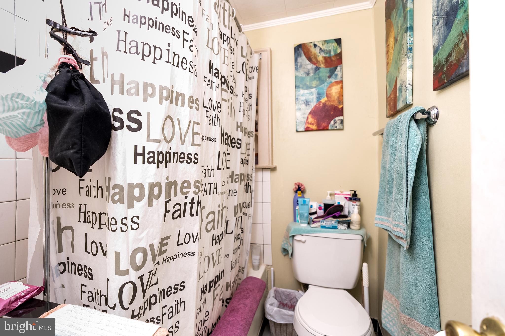 102 Ruby Street Lancaster, PA 17603 - Photo 31 of 41 a bathroom with a toilet and a shower curtain