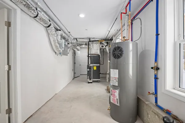 a view of storage and utility room