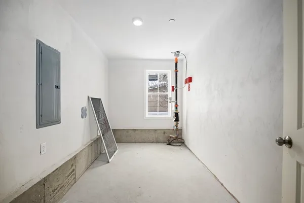 a view of kitchen and utility room