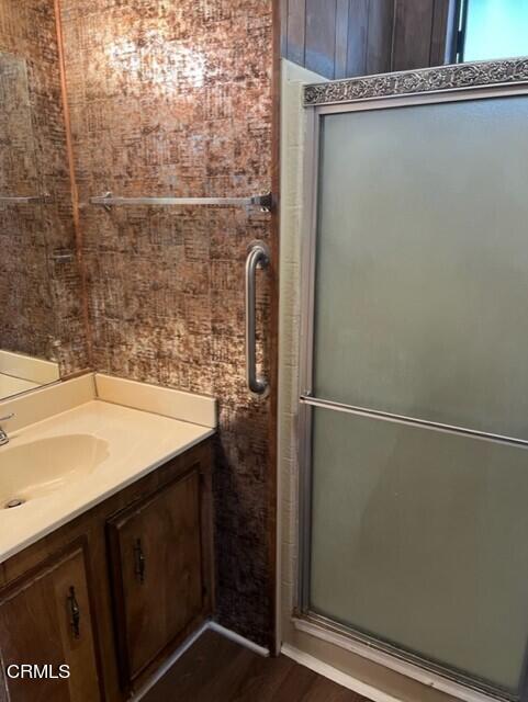 3700 Olds Road, Unit 86 Oxnard, CA 93033 - Photo 7 of 12 a bathroom with a sink and a mirror