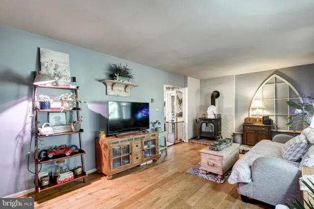 a view of room with door