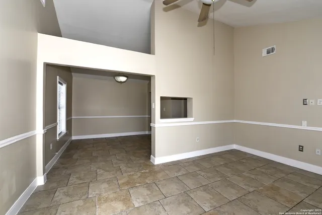 a view of an empty room