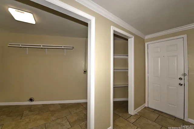 a view of an empty room