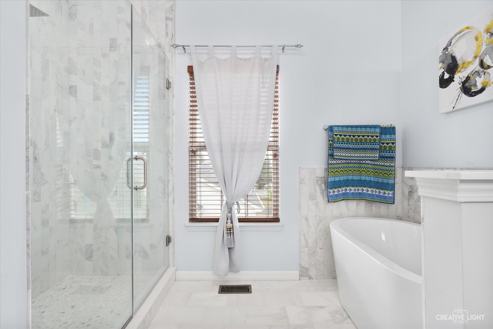 147 Gillett Street Sugar Grove, IL 60554 - Photo 11 of 32 a bathroom with a tub a sink and a shower