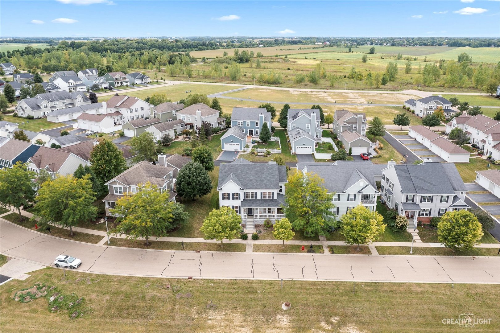 147 Gillett Street Sugar Grove, IL 60554 - Photo 29 of 32 an aerial view of ocean and residential houses with outdoor space