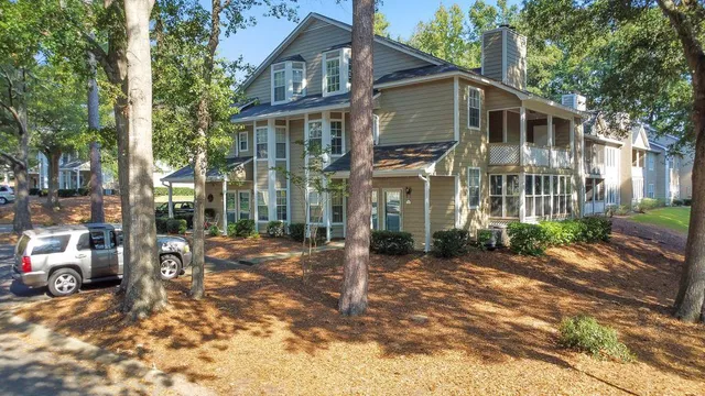 a view of a large building with a outdoor space