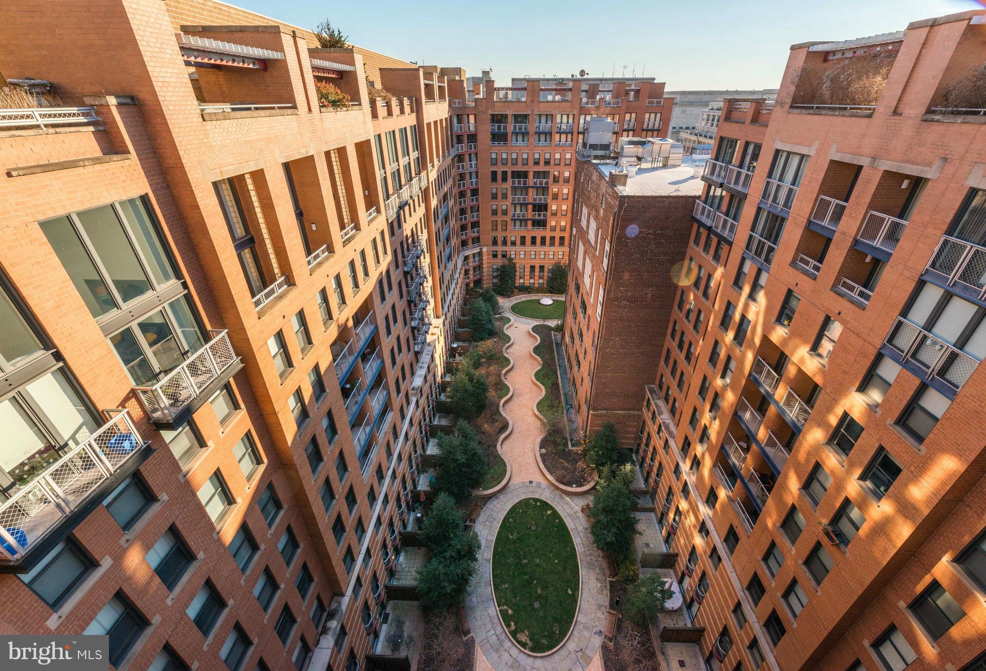 631 D Street Northwest, Unit 130 Washington, DC 20004 - Photo 16 of 30 Rooftop View of Courtyard