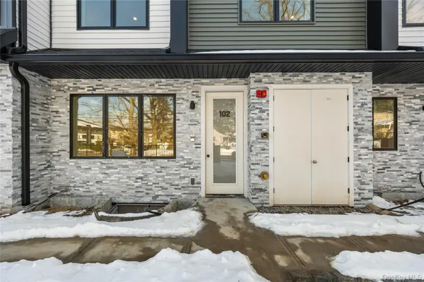 a front view of a house