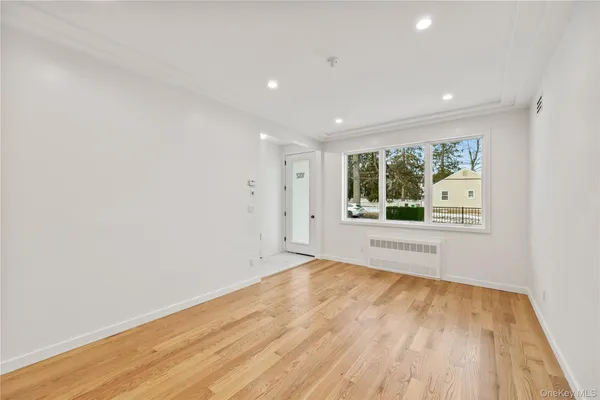 a large kitchen with cabinets