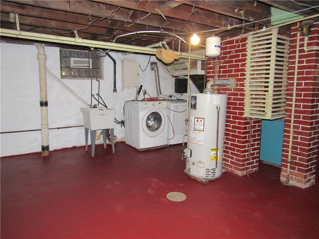 201 Friday Road Pittsburgh, PA 15209 - Photo 36 of 39 a view of storage and utility room with water heater and racks