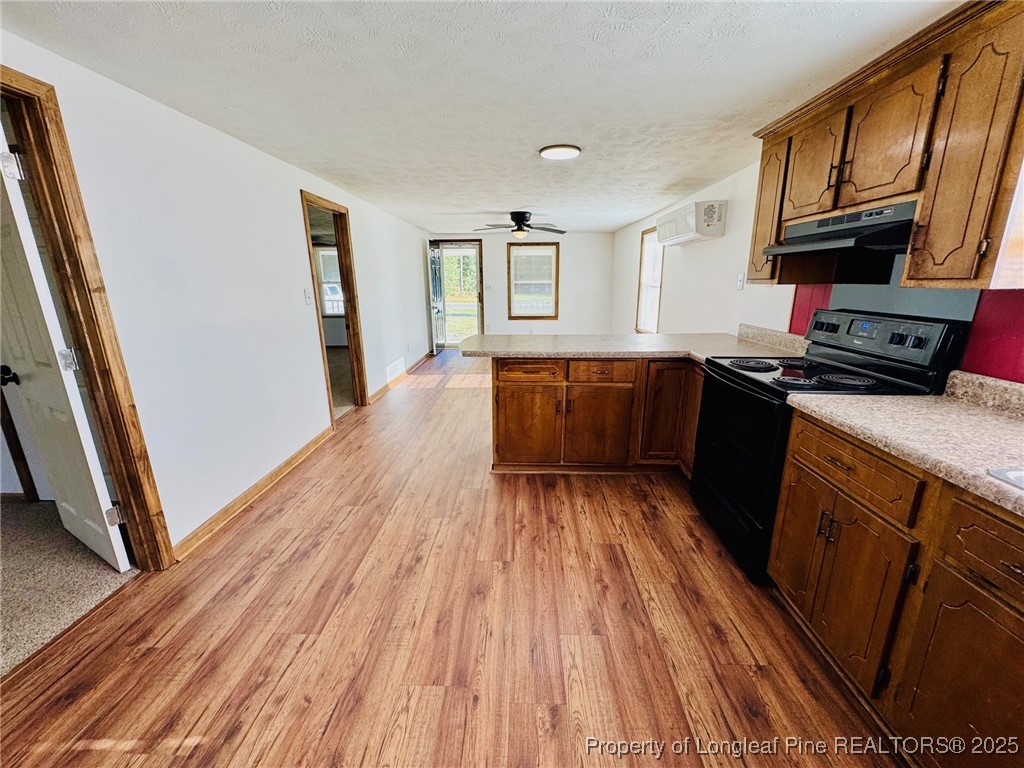 790 Old Whiteville Road Lumberton, NC 28358 - Photo 12 of 29 a kitchen with wooden floors and a sink