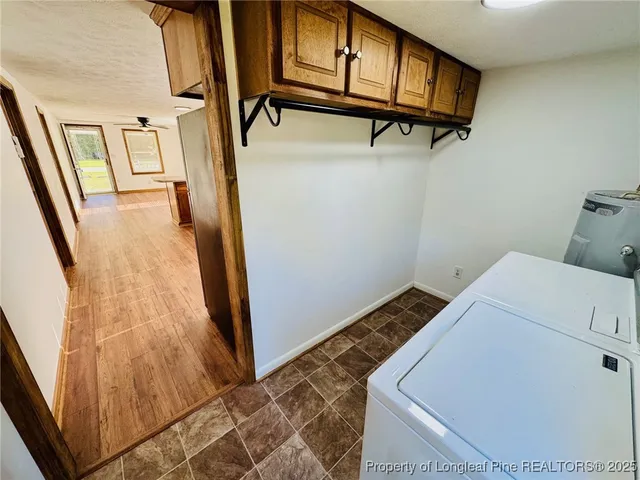 a view of a storage and utility room