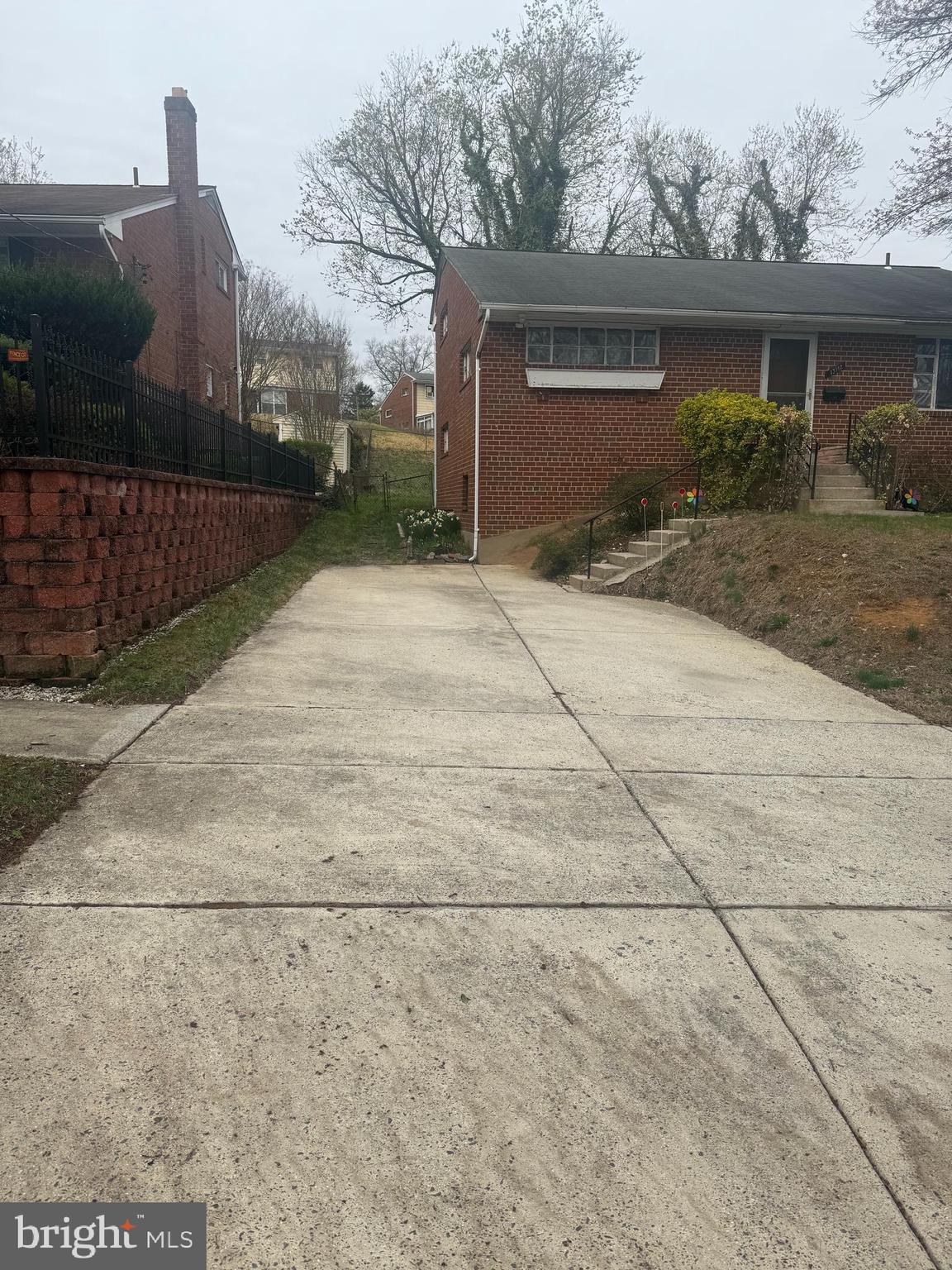 Large driveway