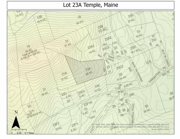 $120,000 | Lot 023 Oak Hill Road, Temple, ME 04984