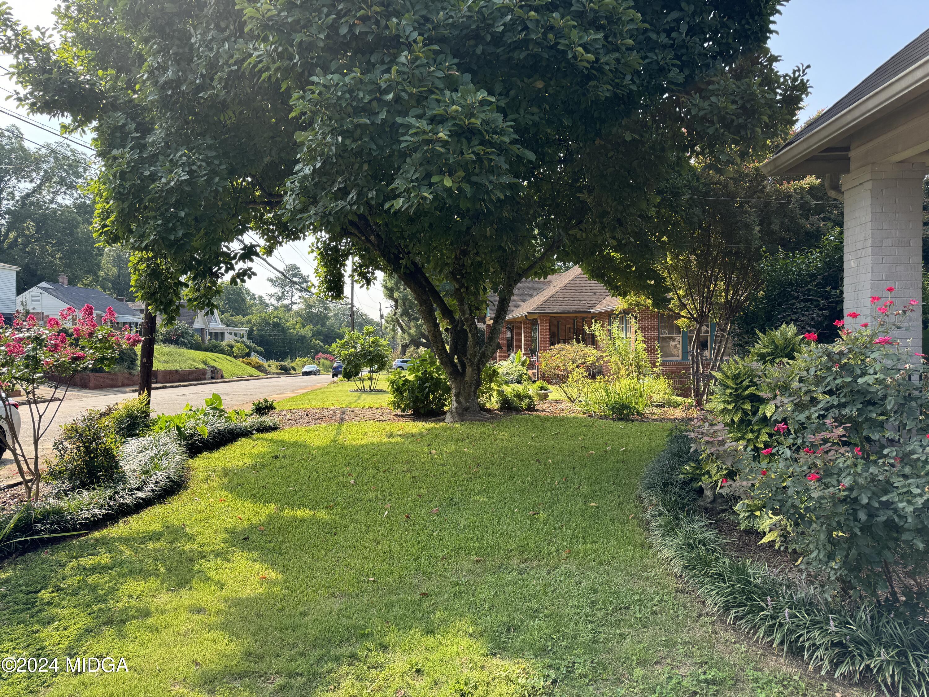 910 Laurel Avenue Macon, GA 31211 - Photo 3 of 41 a view of a garden with a fountain
