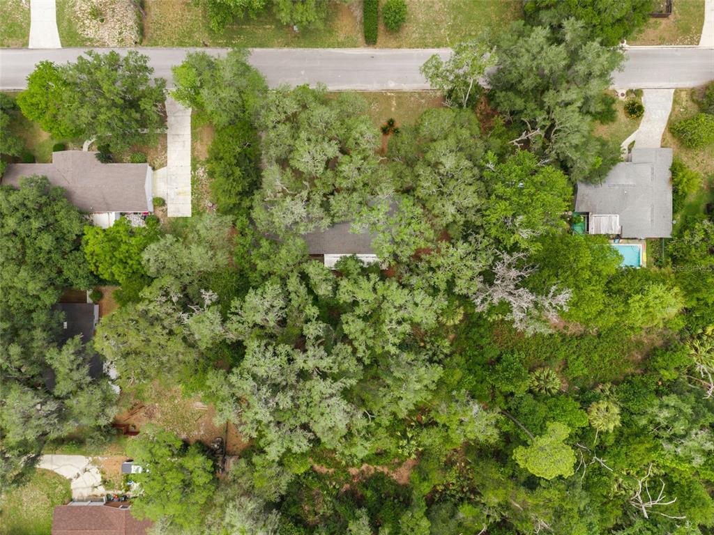 4825 Southwest 19th Street Gainesville, FL 32608 - Photo 39 of 40 an aerial view of residential house with outdoor space and trees all around