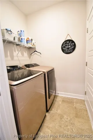 a close view of utility room