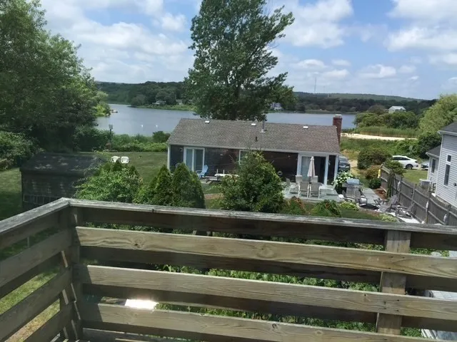 a view of house with a yard and a potted plant