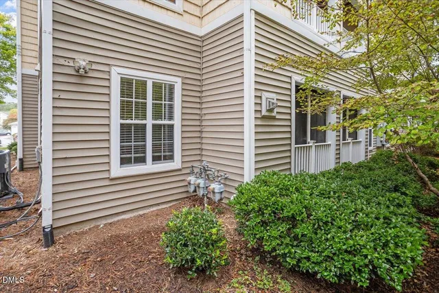 a house view with a garden space