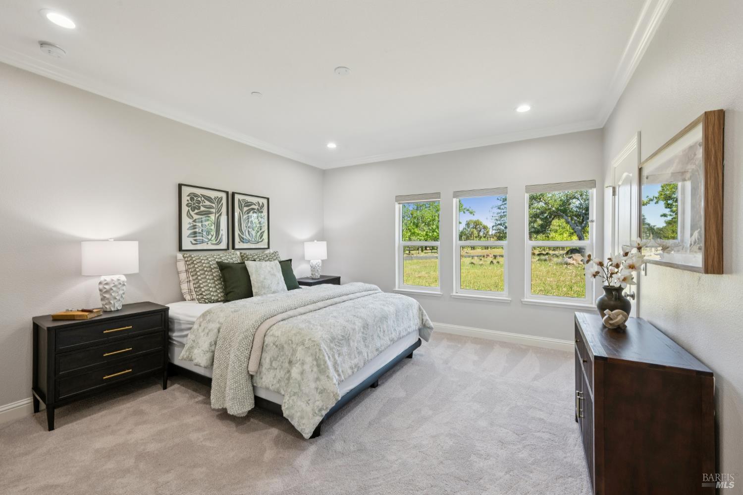 4665 Upper Ridge Road Santa Rosa, CA 95404 - Photo 30 of 71 a bedroom with a bed and a couch