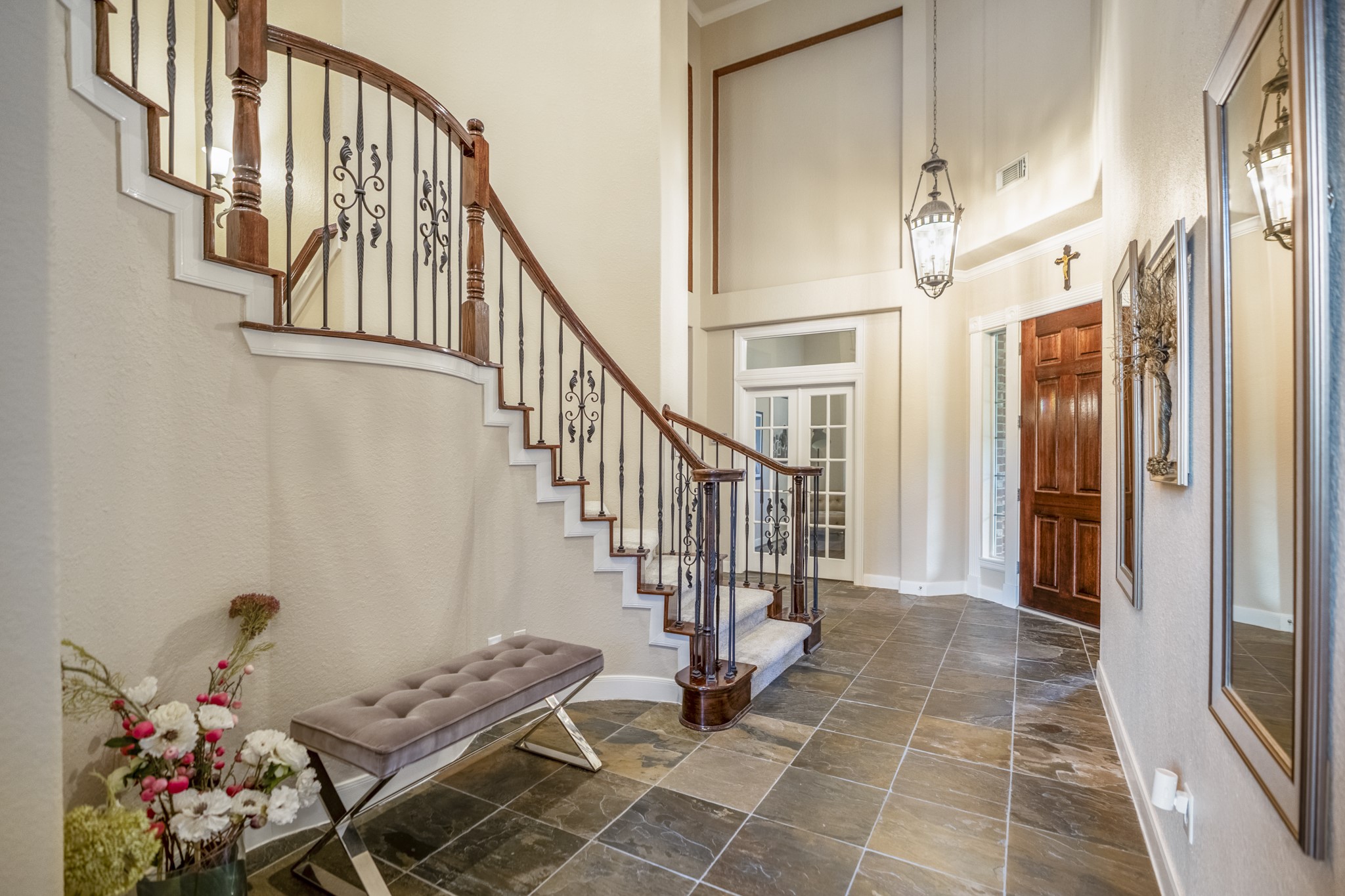 67 North Pentenwell Circle Spring, TX 77382 - Photo 21 of 50 a view of entryway with stairs and furniture