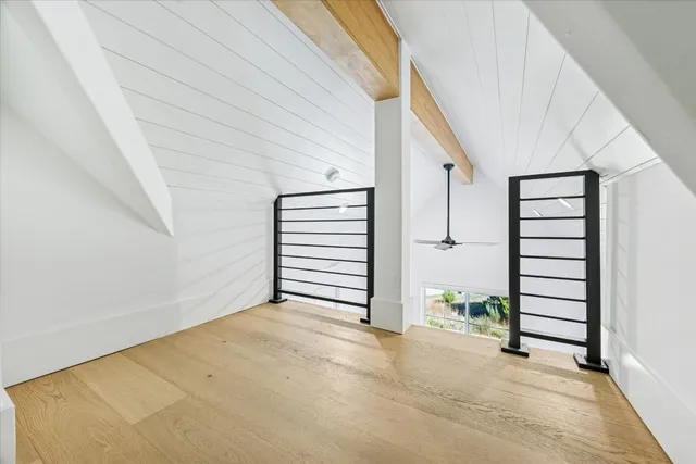 a living room with a large window