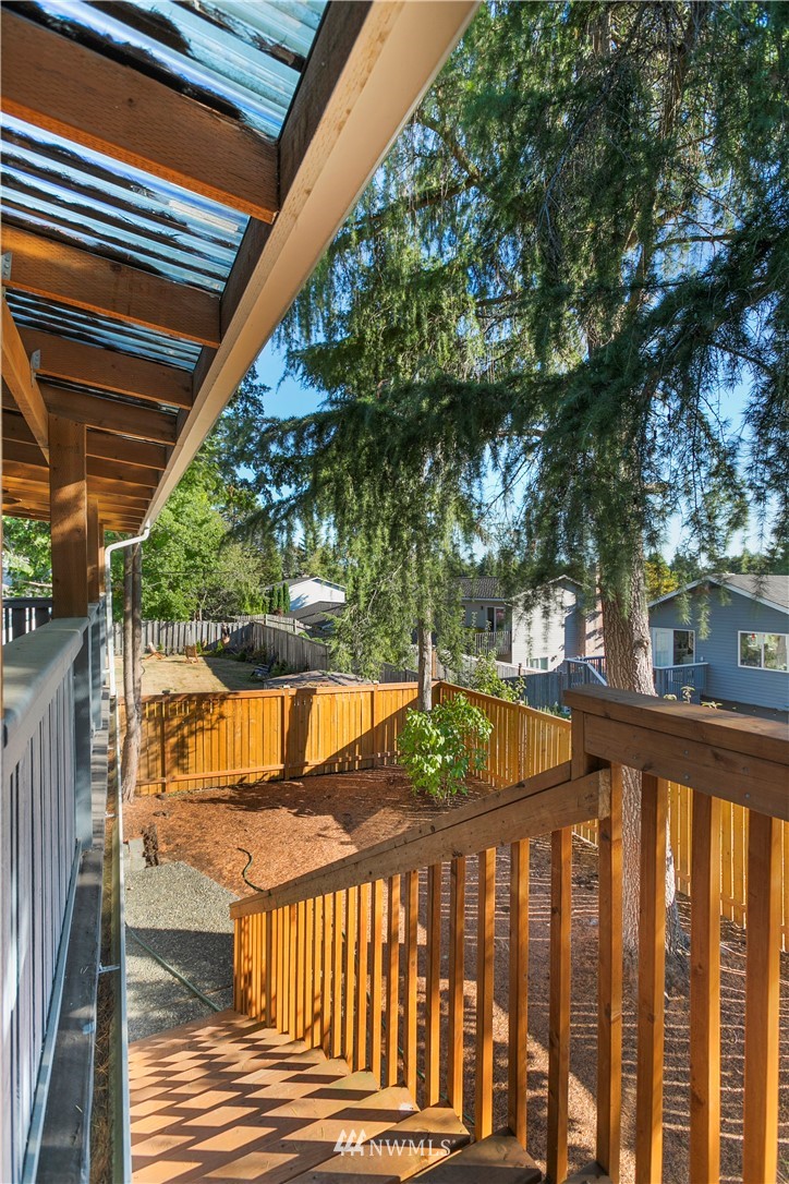 17335 159th Avenue Southeast Renton, WA 98058 - Photo 20 of 35 a view of deck with a backyard