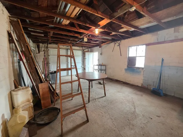 a view of room with gym equipment