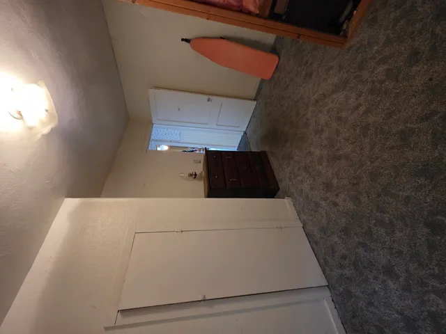 a hallway with stairs