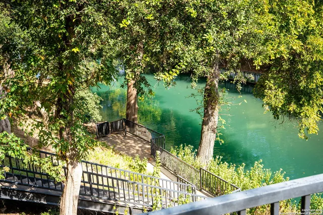 a view of wooden door