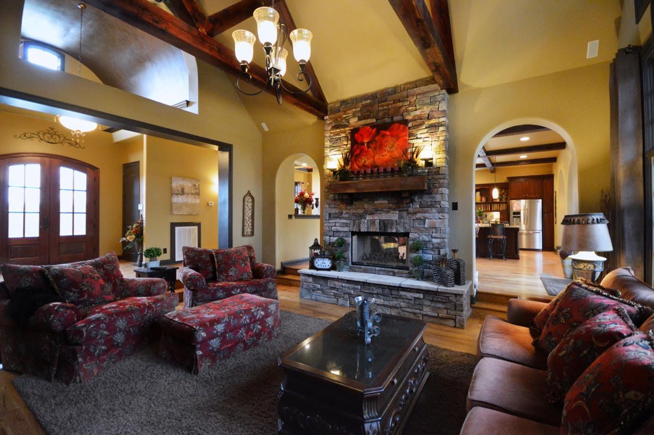 5972 Bethlehem Road Springfield, TN 37172 - Photo 8 of 29 a living room with fireplace furniture and a flat screen tv