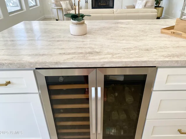 a view of a sink and an entryway