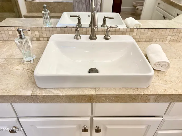 a bathroom with a sink