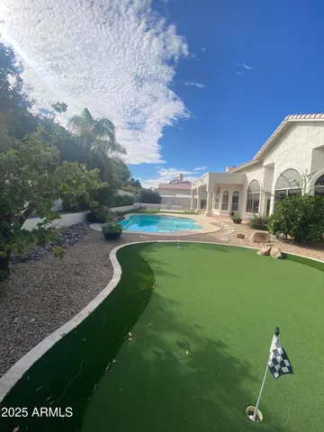 a view of a house with a big yard