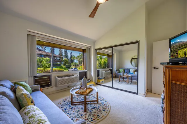 an outdoor space with patio