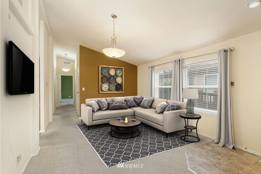 3532 Sylvan Pines Circle Bremerton, WA 98310 - Photo 5 of 22 a living room with furniture and a flat screen tv