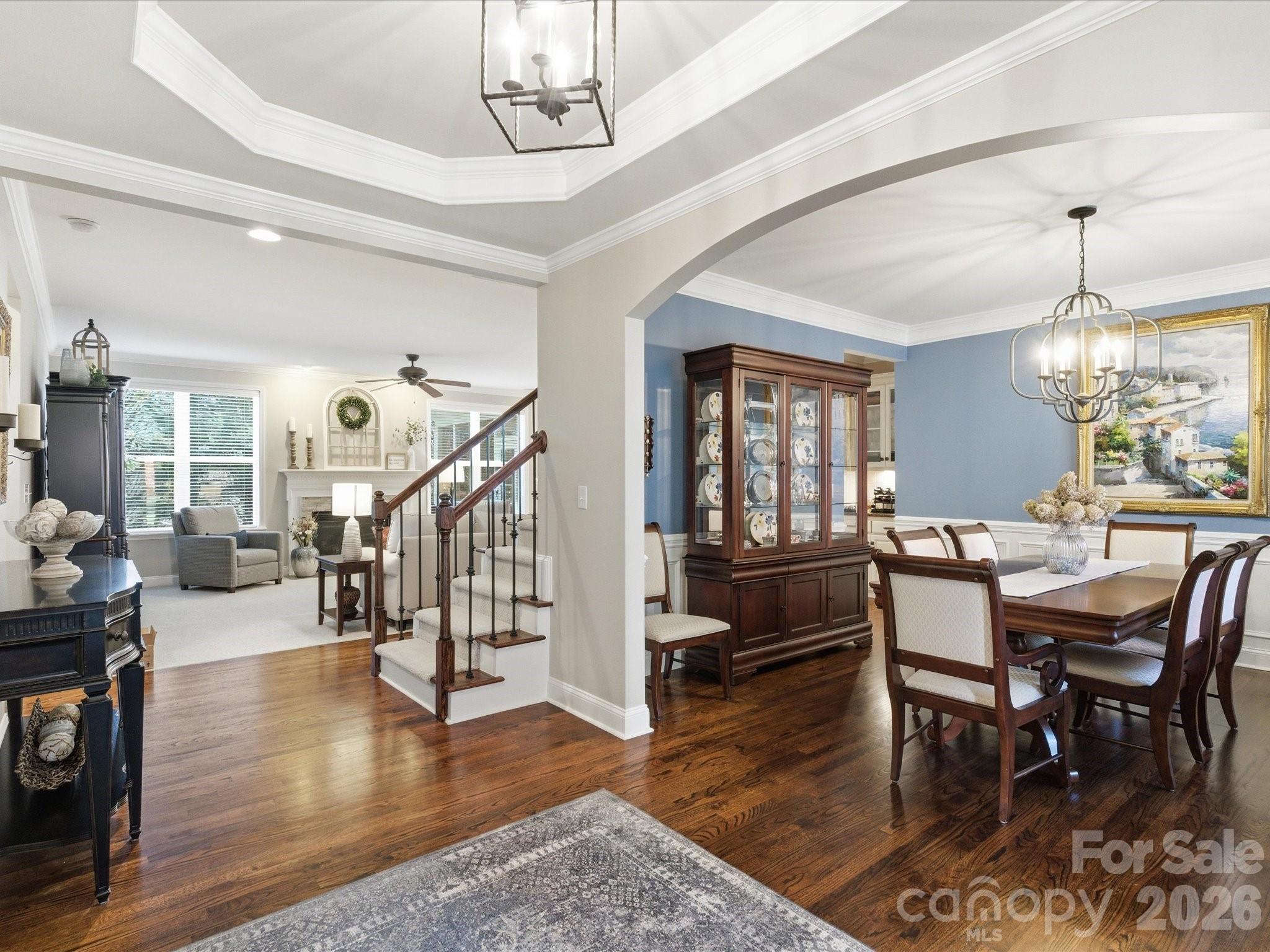 6318 Riverside Oaks Drive Huntersville, NC 28078 - Photo 8 of 48 a view of a livingroom and dining room