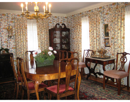 33 Manor House Road Newton, MA 02459 - Photo 4 of 27 a view of a dining room with furniture and chandelier