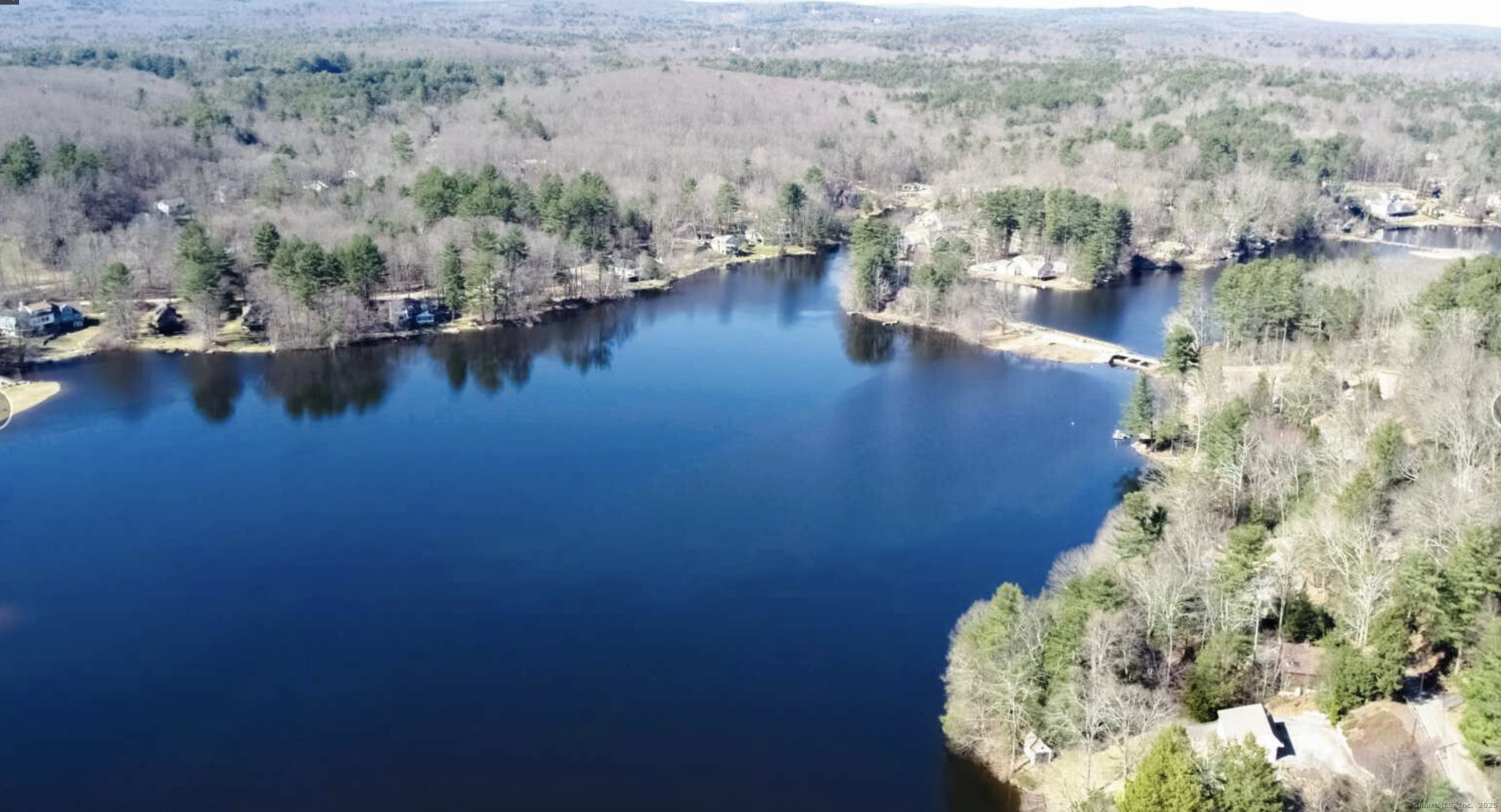 60 Indian Spring Road Woodstock, CT 06282 - Photo 4 of 32 an aerial view of a house with a lake view