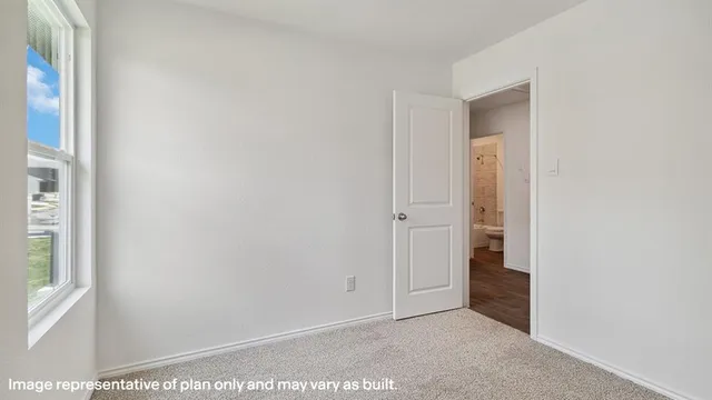 a view of small space with racks on the wall