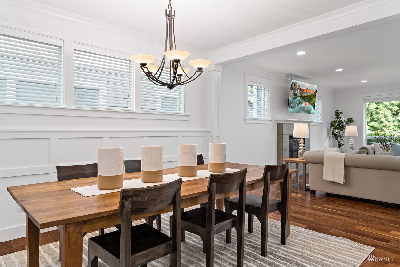 1012 North 29th Street Renton, WA 98056 - Photo 5 of 40 a view of a dining room with furniture window and wooden floor