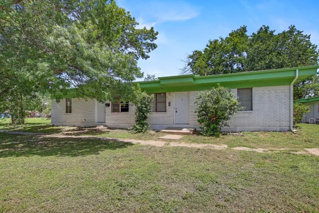 a backyard of a house