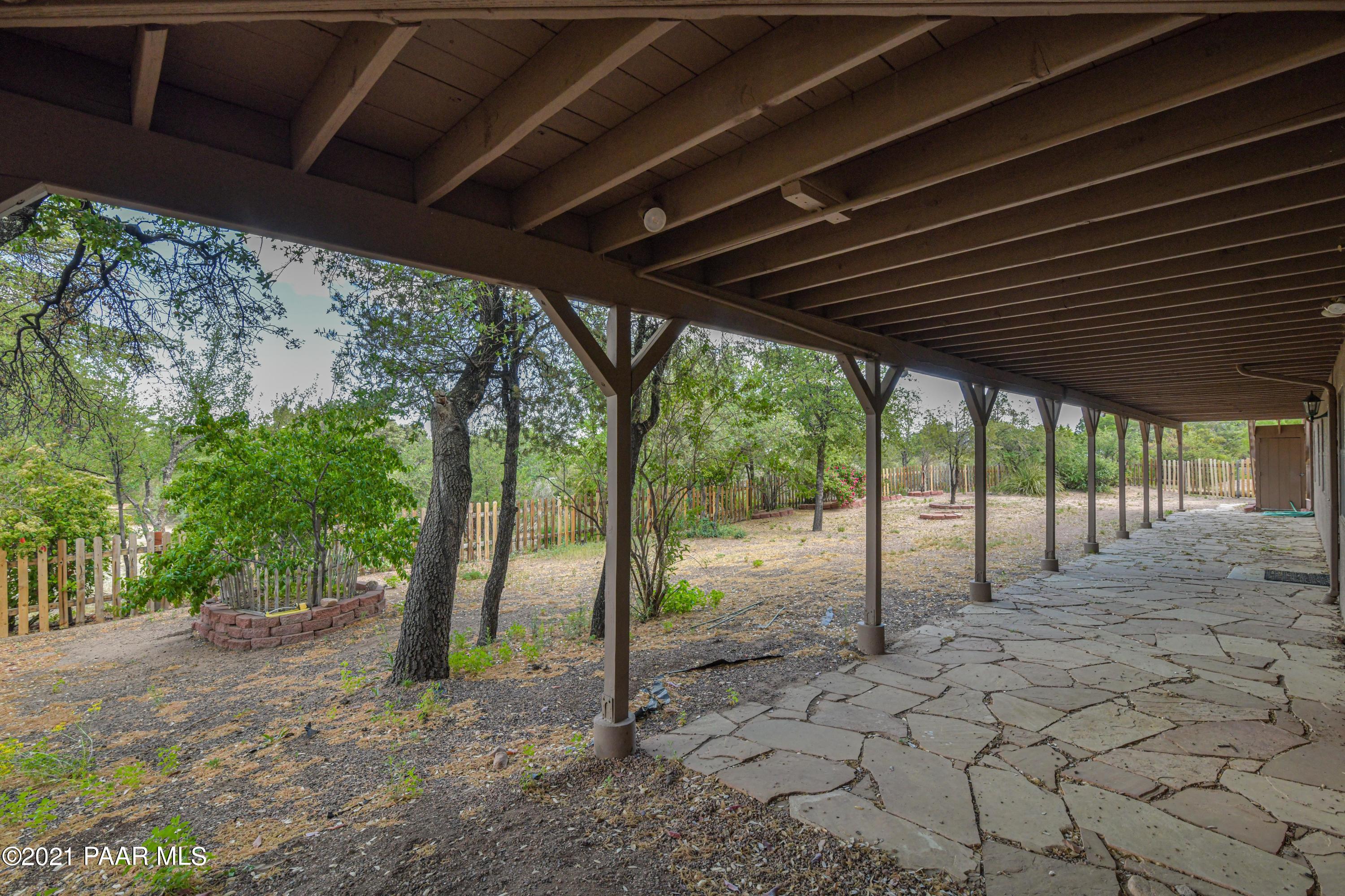 2800 West Bard Ranch Road Prescott, AZ 86305 - Photo 48 of 53 Lower Patio & Fenced Back Yard