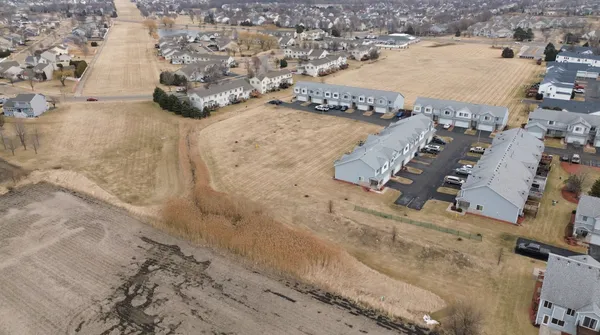 an aerial view of a beach