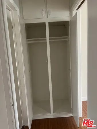 a close view of closet